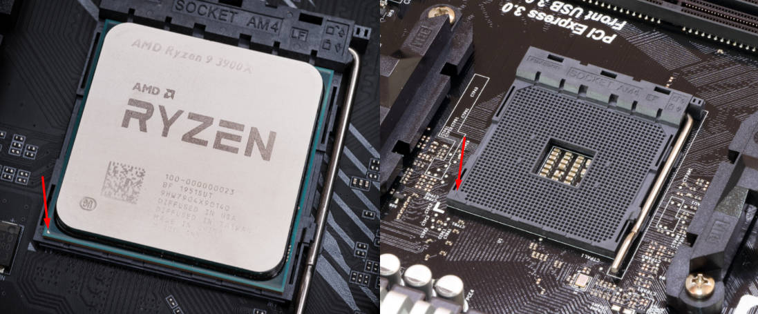 Ryzen CPU golden triangle location